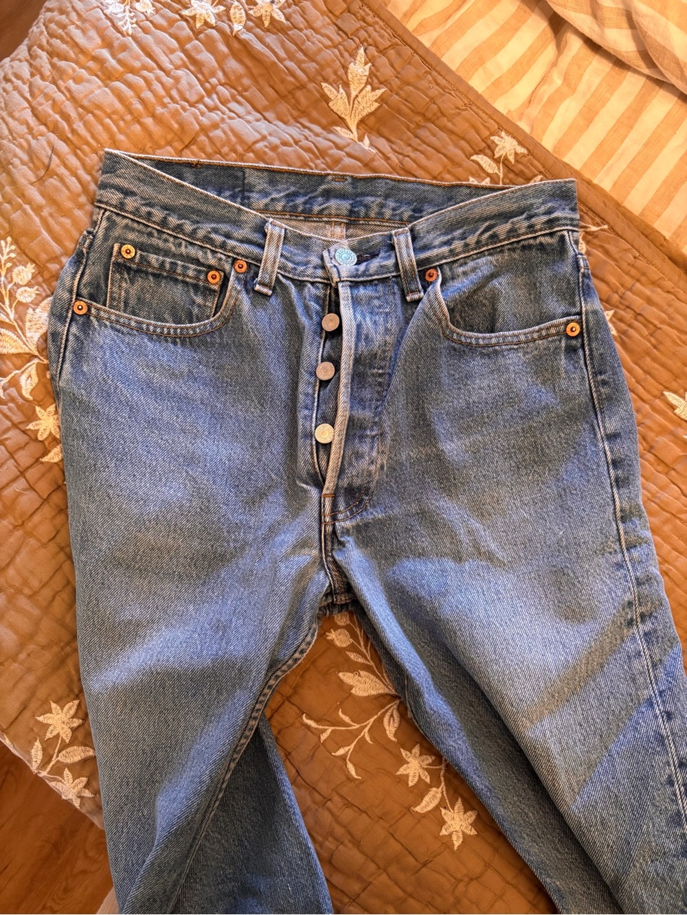 Classic Levi’s Blue Denim Jeans - Casual Straight Fit